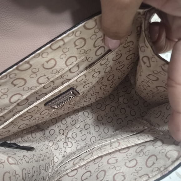 Guess Pink Monogram Women's Bag - Picture 3 of 5
